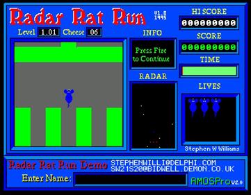Radar Rat Run - Screenshot - Gameplay Image