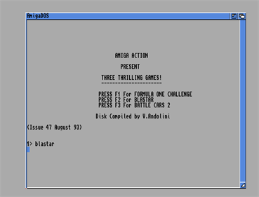 Amiga Action #47 - Screenshot - Game Select Image