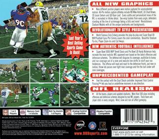 NFL GameDay 99 - Box - Back Image