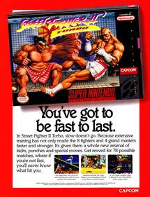 Street Fighter II Turbo - Advertisement Flyer - Front Image