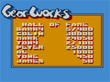 Gear Works - Screenshot - High Scores Image