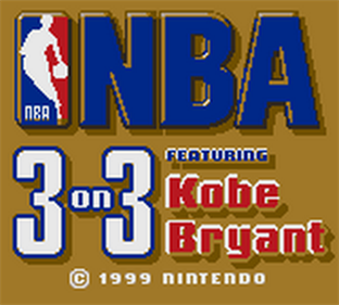 NBA 3 on 3 Featuring Kobe Bryant - Screenshot - Game Title Image