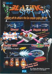 Blazing Star - Arcade - Controls Information Image