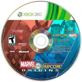 Marvel vs. Capcom Origins - Fanart - Disc Image