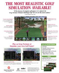 Greg Norman Ultimate Challenge Golf - Box - Back Image