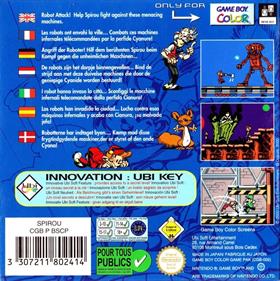 Spirou: The Robot Invasion - Box - Back Image