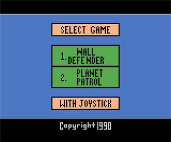 2 Pak Special: Planet Patrol / Wall Defender - Screenshot - Game Select Image
