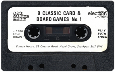 9 Classic card & board games: No. 1 - Cart - Front Image
