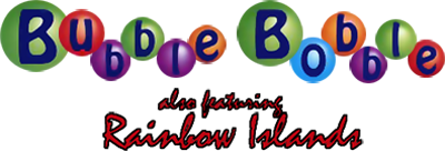 Bubble Bobble also featuring Rainbow Islands - Clear Logo Image