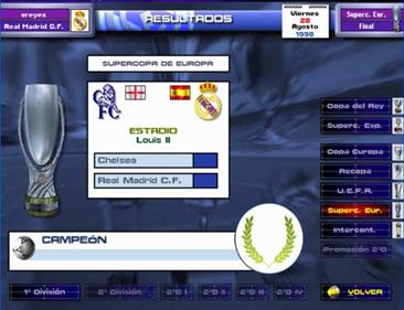 PC Real Madrid ´99 - Screenshot - Game Select Image