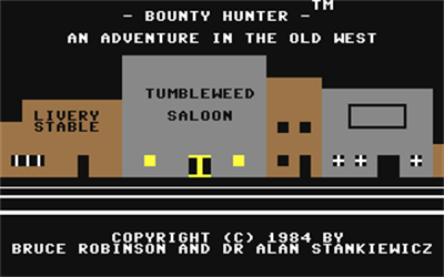 Bounty Hunter (Victory Software) - Screenshot - Game Title Image