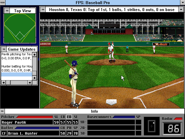 Front Page Sports: Baseball Pro '96 Season