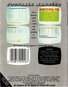 Football Manager - Box - Back Image