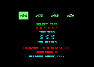 Daley Thompson's Olympic Challenge - Screenshot - Game Select Image