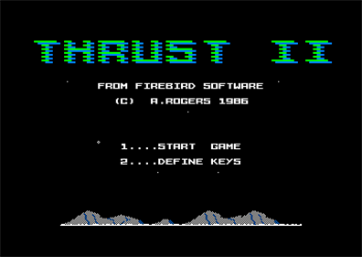 Thrust II  - Screenshot - Game Select Image