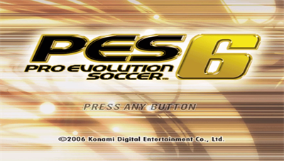 PES: Pro Evolution Soccer 6 - Screenshot - Game Title Image