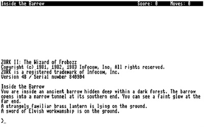 Mini-Zork II - Screenshot - Game Title Image