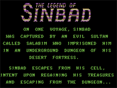 The Legend of Sinbad - Screenshot - Game Title Image