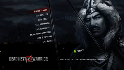 Deadliest Warrior: Legends - Screenshot - Game Select Image