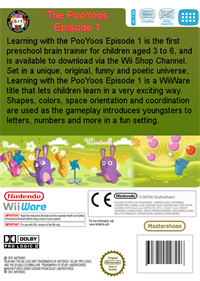 Learning with the PooYoos: Episode 1 - Box - Back Image