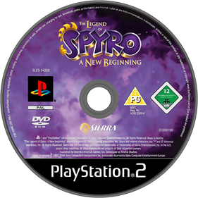 The Legend of Spyro: A New Beginning - Disc Image