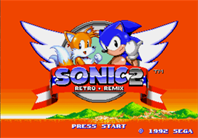 Sonic 2 Retro Remix - Screenshot - Game Title Image