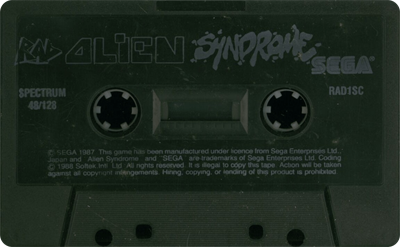 Alien Syndrome - Cart - Front Image