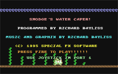 Snodge's Water Caper - Screenshot - Game Title Image