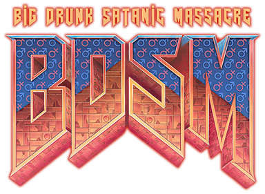 BDSM: Big Drunk Satanic Massacre - Clear Logo Image