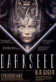 Dark Seed - Advertisement Flyer - Front Image