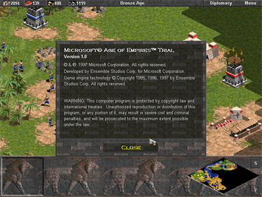 Age of Empires (Demo Version)  - Screenshot - Gameplay Image
