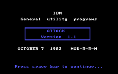 Attack - Screenshot - Game Title Image