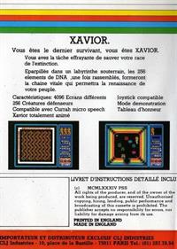 Xavior - Box - Back Image