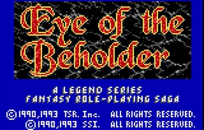 Eye of the Beholder - Screenshot - Game Title