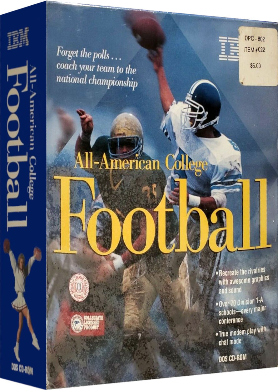 AllAmerican College Football Images LaunchBox Games Database
