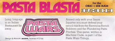 Pasta Wars: Pasta Blasta - Box - Back Image