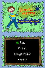Horrid Henry: Missions of Mischief - Screenshot - Game Title Image