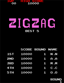 Zig Zag - Screenshot - High Scores Image