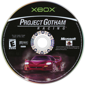 Project Gotham Racing - Disc Image