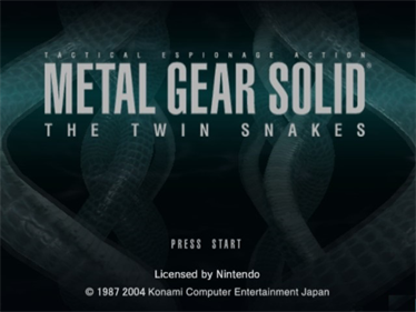 Metal Gear Solid: The Twin Snakes - Screenshot - Game Title Image