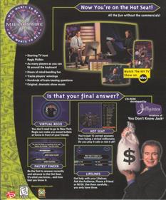 Who Wants To Be A Millionaire (1999) - Box - Back Image