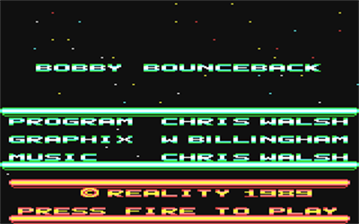 Bobby Bounce Back - Screenshot - Game Title Image