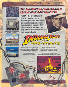 Indiana Jones and the Fate of Atlantis - Box - Back Image