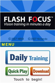 Flash Focus: Vision Training in Minutes a Day - Screenshot - Game Title Image