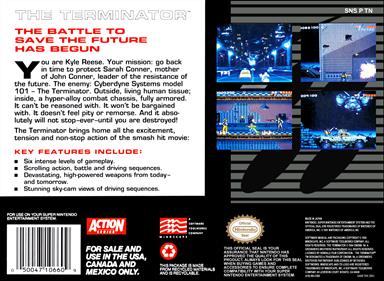 The Terminator - Box - Back Image