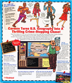 Where in the USA Is Carmen Sandiego? Deluxe - Box - Back Image