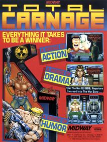 Total Carnage - Advertisement Flyer - Front Image