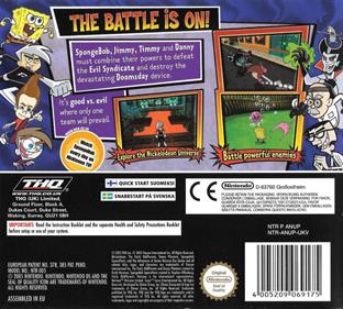 Nicktoons Unite! - Box - Back Image