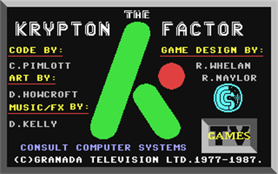 The Krypton Factor - Screenshot - Game Title Image