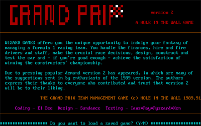 Grand Prix - Screenshot - Game Title Image